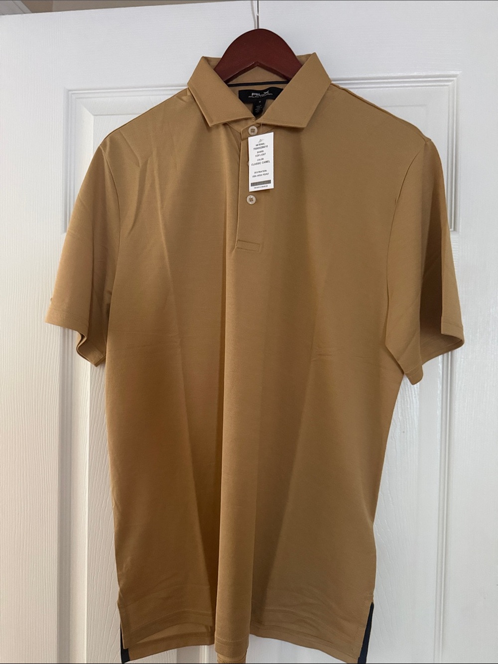 RLX Ralph Lauren Men's Polo in Camel